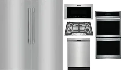 6 Piece Package Includes Refrigerator, Freezer, Cooktop, Wall Oven, Microwave And Dishwasher