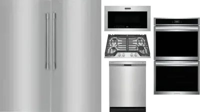 6 Piece Package Includes Refrigerator, Freezer, Cooktop, Wall Oven, Microwave And Dishwasher