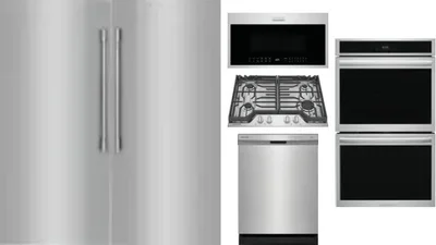 6 Piece Package Includes Refrigerator, Freezer, Cooktop, Wall Oven, Microwave And Dishwasher