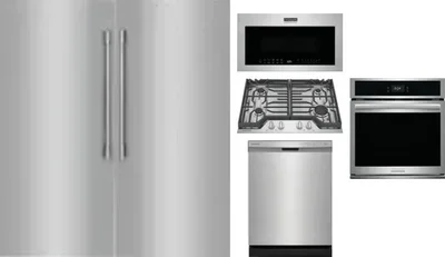 6 Piece Package Includes Refrigerator, Freezer, Cooktop, Wall Oven, Microwave And Dishwasher