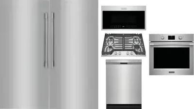 6 Piece Package Includes Refrigerator, Freezer, Cooktop, Wall Oven, Microwave And Dishwasher