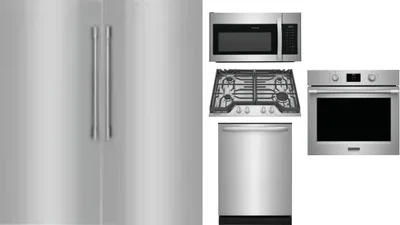 6 Piece Package Includes Refrigerator, Freezer, Cooktop, Wall Oven, Microwave And Dishwasher