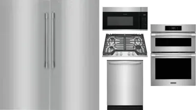 6 Piece Package Includes Refrigerator, Freezer, Cooktop, Wall Oven, Microwave And Dishwasher