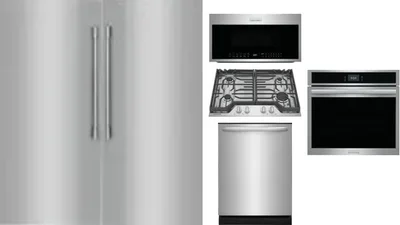 6 Piece Package Includes Refrigerator, Freezer, Cooktop, Wall Oven, Microwave And Dishwasher