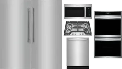 6 Piece Package Includes Refrigerator, Freezer, Cooktop, Wall Oven, Microwave And Dishwasher