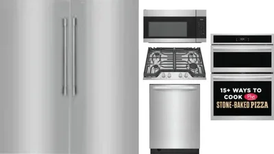 6 Piece Package Includes Refrigerator, Freezer, Cooktop, Wall Oven, Microwave And Dishwasher