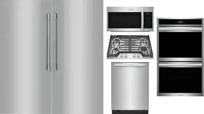 6 Piece Package Includes Refrigerator, Freezer, Cooktop, Wall Oven, Microwave And Dishwasher