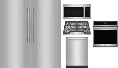 6 Piece Package Includes Refrigerator, Freezer, Cooktop, Wall Oven, Microwave And Dishwasher