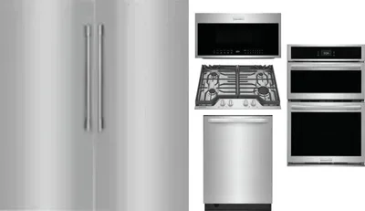 6 Piece Package Includes Refrigerator, Freezer, Cooktop, Wall Oven, Microwave And Dishwasher