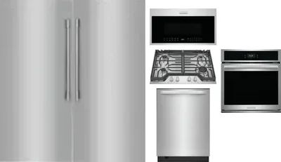 6 Piece Package Includes Refrigerator, Freezer, Cooktop, Wall Oven, Microwave And Dishwasher