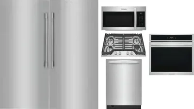 6 Piece Package Includes Refrigerator, Freezer, Cooktop, Wall Oven, Microwave And Dishwasher