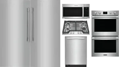 6 Piece Package Includes Refrigerator, Freezer, Cooktop, Wall Oven, Microwave And Dishwasher