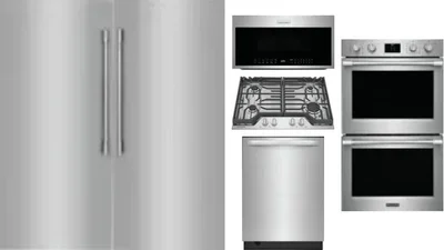 6 Piece Package Includes Refrigerator, Freezer, Cooktop, Wall Oven, Microwave And Dishwasher