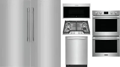 6 Piece Package Includes Refrigerator, Freezer, Cooktop, Wall Oven, Microwave And Dishwasher
