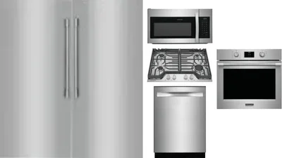 6 Piece Package Includes Refrigerator, Freezer, Cooktop, Wall Oven, Microwave And Dishwasher