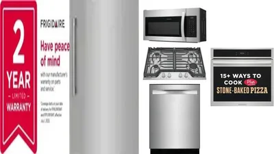 6 Piece Package Includes Refrigerator, Freezer, Cooktop, Wall Oven, Microwave And Dishwasher