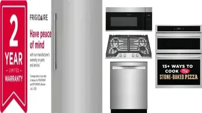 6 Piece Package Includes Refrigerator, Freezer, Cooktop, Wall Oven, Microwave And Dishwasher