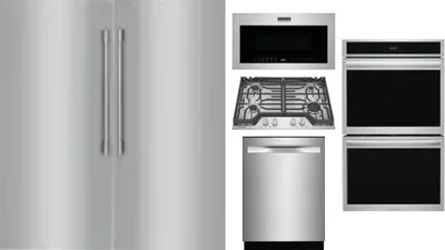 6 Piece Package Includes Refrigerator, Freezer, Cooktop, Wall Oven, Microwave And Dishwasher