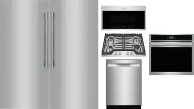 6 Piece Package Includes Refrigerator, Freezer, Cooktop, Wall Oven, Microwave And Dishwasher
