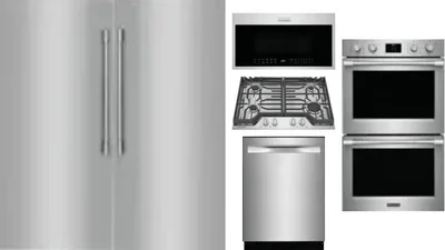 6 Piece Package Includes Refrigerator, Freezer, Cooktop, Wall Oven, Microwave And Dishwasher