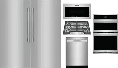 6 Piece Package Includes Refrigerator, Freezer, Cooktop, Wall Oven, Microwave And Dishwasher