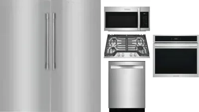 6 Piece Package Includes Refrigerator, Freezer, Cooktop, Wall Oven, Microwave And Dishwasher