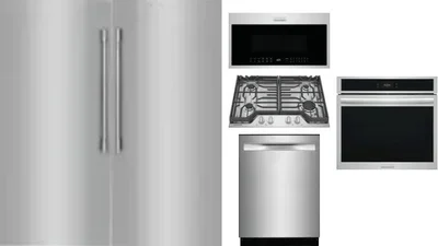 6 Piece Package Includes Refrigerator, Freezer, Cooktop, Wall Oven, Microwave And Dishwasher