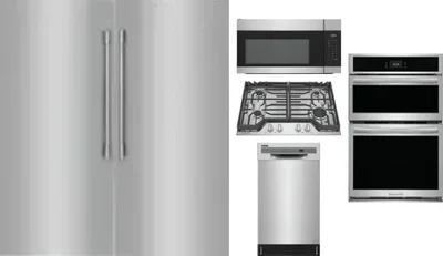 6 Piece Package Includes Refrigerator, Freezer, Cooktop, Wall Oven, Microwave And Dishwasher