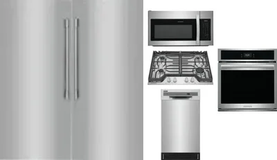6 Piece Package Includes Refrigerator, Freezer, Cooktop, Wall Oven, Microwave And Dishwasher