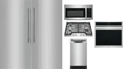 6 Piece Package Includes Refrigerator, Freezer, Cooktop, Wall Oven, Microwave And Dishwasher