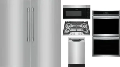 6 Piece Package Includes Refrigerator, Freezer, Cooktop, Wall Oven, Microwave And Dishwasher