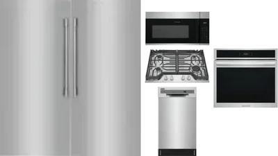 6 Piece Package Includes Refrigerator, Freezer, Cooktop, Wall Oven, Microwave And Dishwasher
