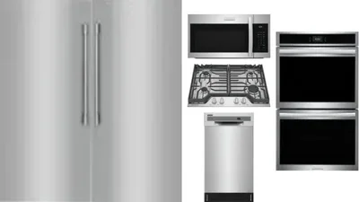 6 Piece Package Includes Refrigerator, Freezer, Cooktop, Wall Oven, Microwave And Dishwasher