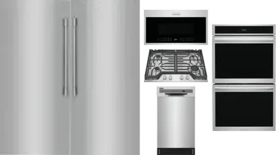 6 Piece Package Includes Refrigerator, Freezer, Cooktop, Wall Oven, Microwave And Dishwasher