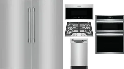 6 Piece Package Includes Refrigerator, Freezer, Cooktop, Wall Oven, Microwave And Dishwasher