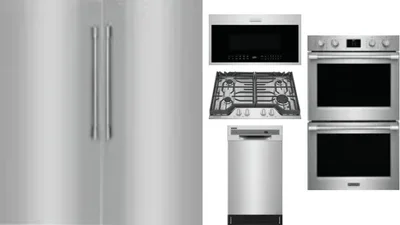 6 Piece Package Includes Refrigerator, Freezer, Cooktop, Wall Oven, Microwave And Dishwasher