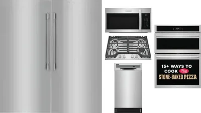 6 Piece Package Includes Refrigerator, Freezer, Cooktop, Wall Oven, Microwave And Dishwasher