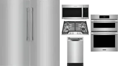 6 Piece Package Includes Refrigerator, Freezer, Cooktop, Wall Oven, Microwave And Dishwasher