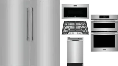 6 Piece Package Includes Refrigerator, Freezer, Cooktop, Wall Oven, Microwave And Dishwasher