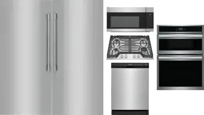 6 Piece Package Includes Refrigerator, Freezer, Cooktop, Wall Oven, Microwave And Dishwasher
