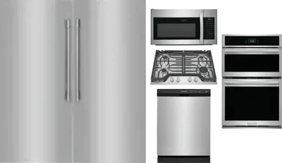 6 Piece Package Includes Refrigerator, Freezer, Cooktop, Wall Oven, Microwave And Dishwasher