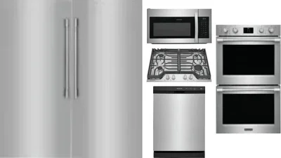 6 Piece Package Includes Refrigerator, Freezer, Cooktop, Wall Oven, Microwave And Dishwasher