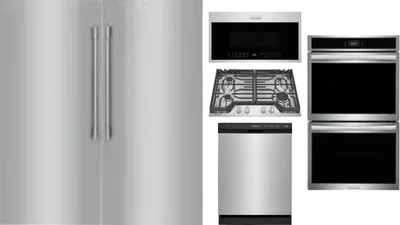 6 Piece Package Includes Refrigerator, Freezer, Cooktop, Wall Oven, Microwave And Dishwasher