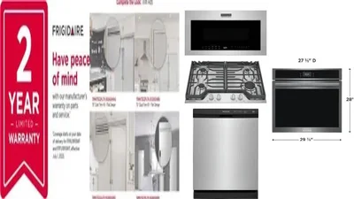 6 Piece Package Includes Refrigerator, Freezer, Cooktop, Wall Oven, Microwave And Dishwasher