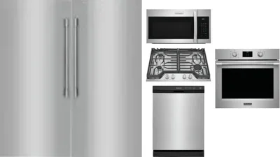 6 Piece Package Includes Refrigerator, Freezer, Cooktop, Wall Oven, Microwave And Dishwasher