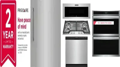 6 Piece Package Includes Refrigerator, Freezer, Cooktop, Wall Oven, Microwave And Dishwasher