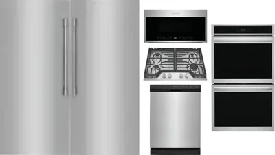 6 Piece Package Includes Refrigerator, Freezer, Cooktop, Wall Oven, Microwave And Dishwasher