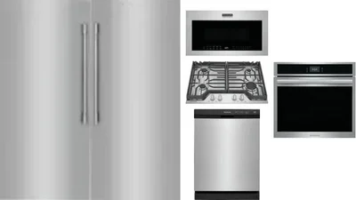 6 Piece Package Includes Refrigerator, Freezer, Cooktop, Wall Oven, Microwave And Dishwasher