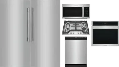 6 Piece Package Includes Refrigerator, Freezer, Cooktop, Wall Oven, Microwave And Dishwasher