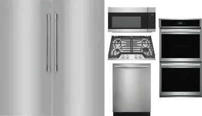 6 Piece Package Includes Refrigerator, Freezer, Cooktop, Wall Oven, Microwave And Dishwasher